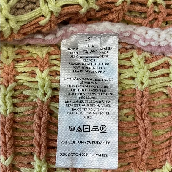 NEW FREE PEOPLE Mallorca Oversized Long Sleeve Cardigan Size Large - Picture 7 of 8